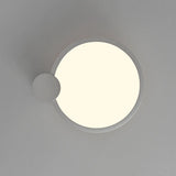 Circular acrylic ceiling-mounted installation