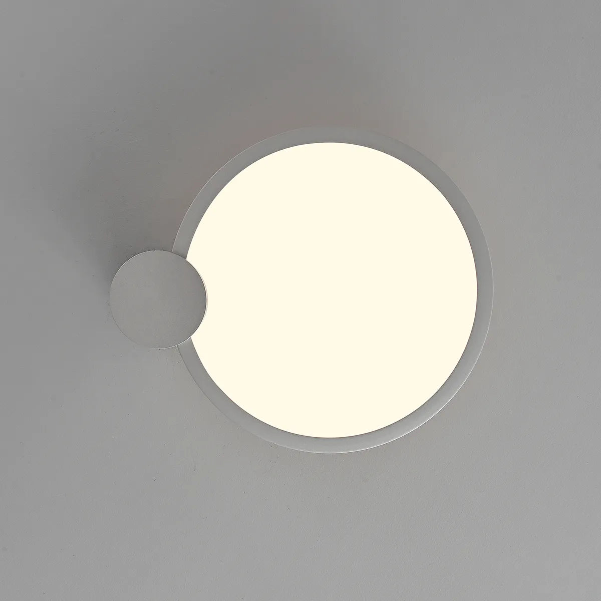 Circular acrylic ceiling-mounted installation