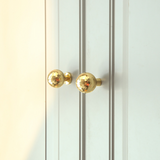 Modern Single Hole Gold Hammer Pattern Cabinet Knobs