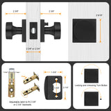 Zinc Alloy Square Passage Interior Door Knobs for Bedroom