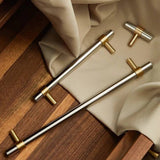 Modern Simple Luxury Silver Stainless Steel Cabinet Handles