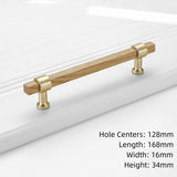 Black Walnut Square Cabinet Handles Beech Wood Drawer Pulls