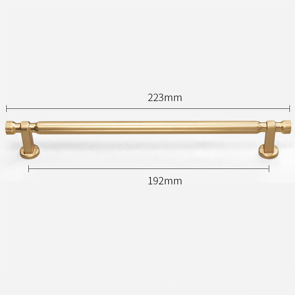 Modern T-Bar Gold Cabinet Handles