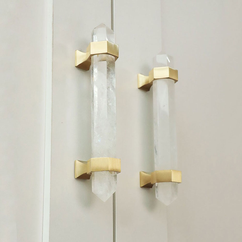 Luxury Natural Crystal Cabinet Handles and Dresser Knobs