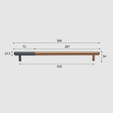 Stylish Color Matching Striped Aluminum Alloy Cabinet Handles