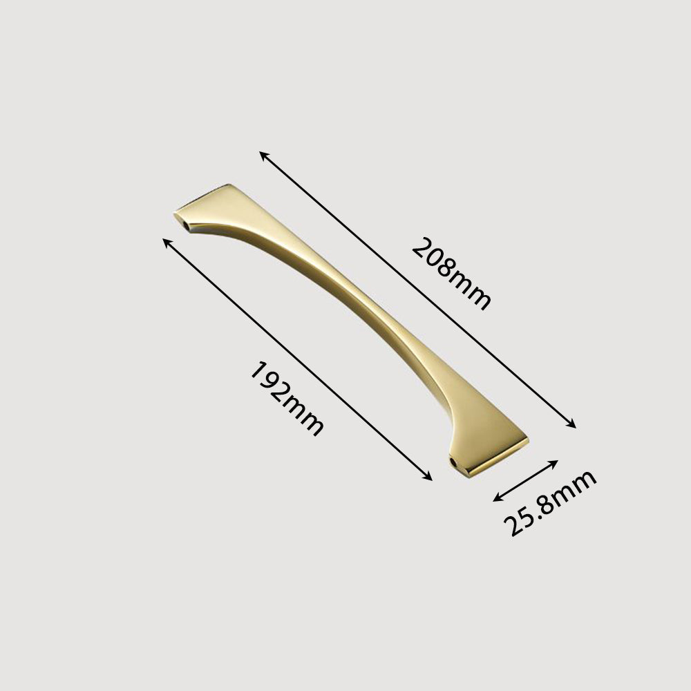 Modern Gold Brass Cabinet and Drawer Handles