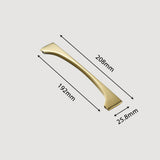 Modern Gold Brass Cabinet and Drawer Handles