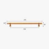 Modern Solid Thickened Zinc Alloy Square Stripe Cabinet and Drawer Handles