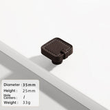 Stylish Leather Kitchen Cabinet Handles