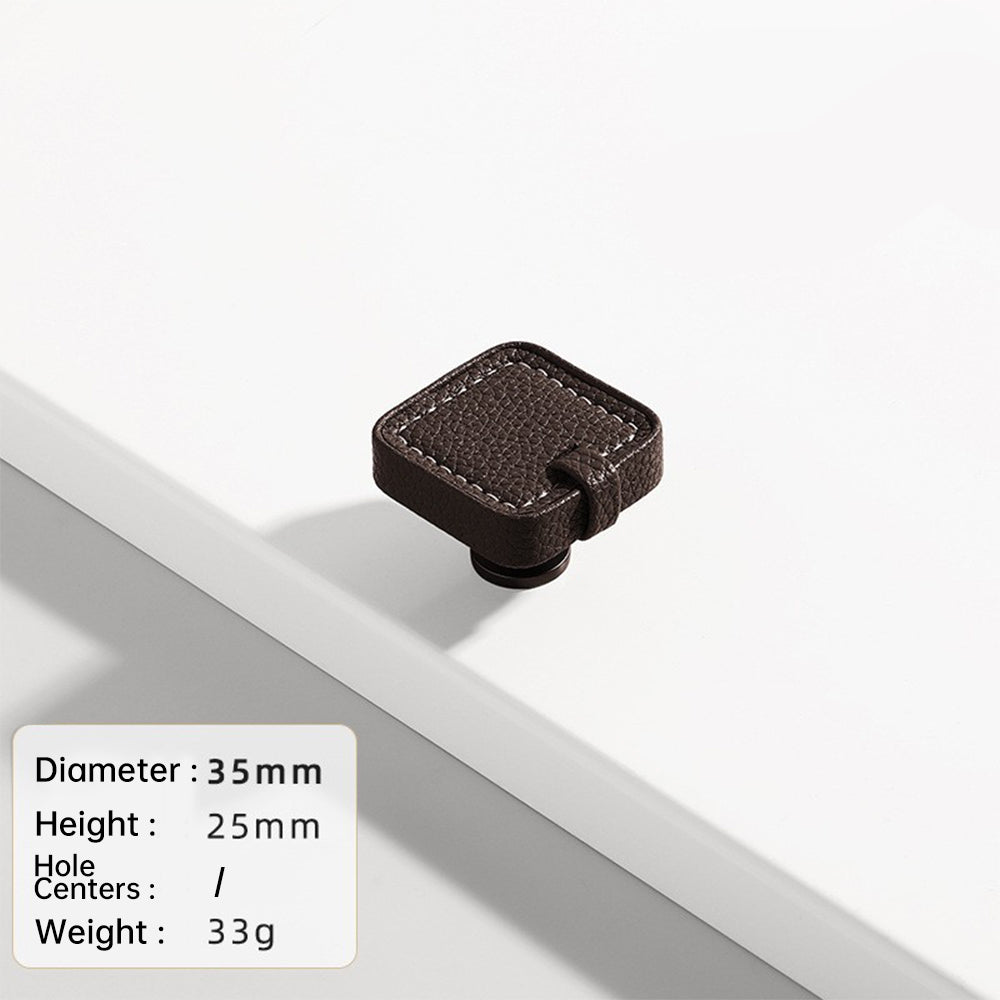 Stylish Leather Kitchen Cabinet Handles