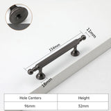 Modern Zinc Alloy Kitchen Cabinet Handles