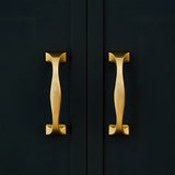 Wide Head Simple Brass Drawer Handles