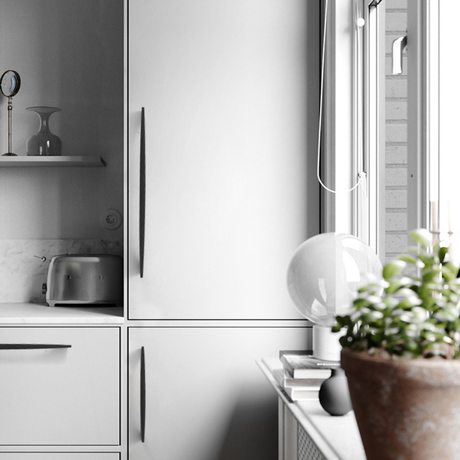 Arch Aluminum Alloy Drawer Pulls for Kitchen