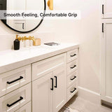 Black Square Kitchen Bar Pulls for Cabinet