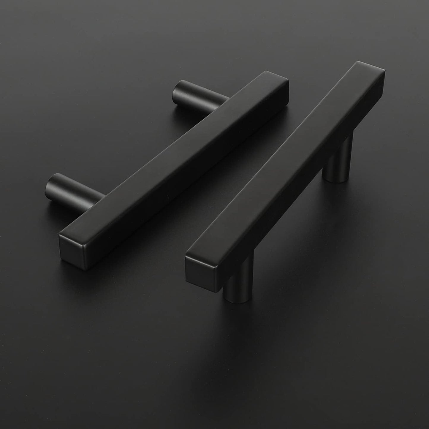 Square Black Drawer Pulls Black Cabinet Hardware Kitchen