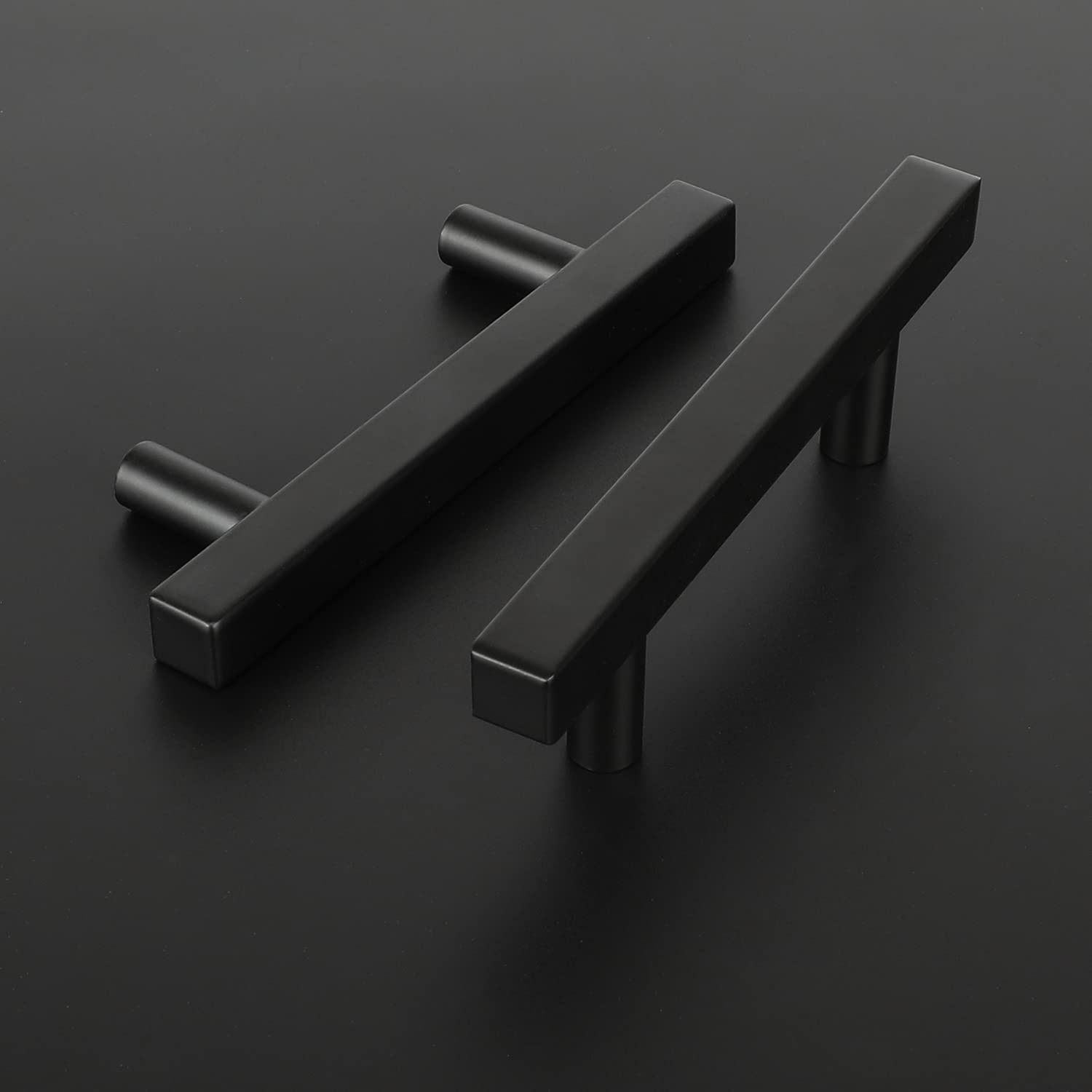 Square Black Drawer Pulls Black Cabinet Hardware Kitchen
