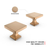 Square Zinc Alloy Kitchen Cabinet Knobs