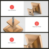 Square Zinc Alloy Kitchen Cabinet Knobs