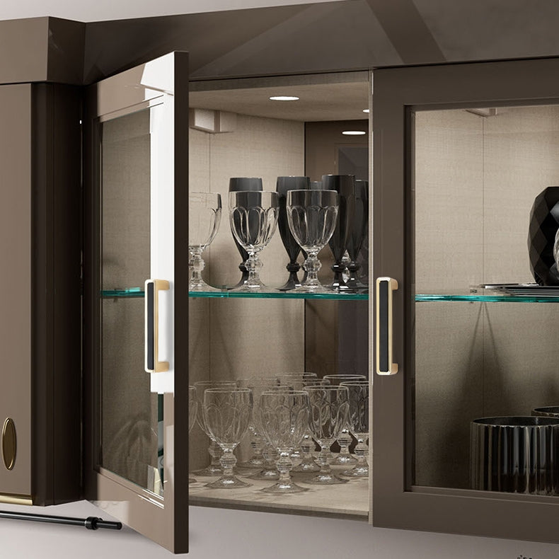 Luxury Zinc Alloy Black Gold Cabinet Handles