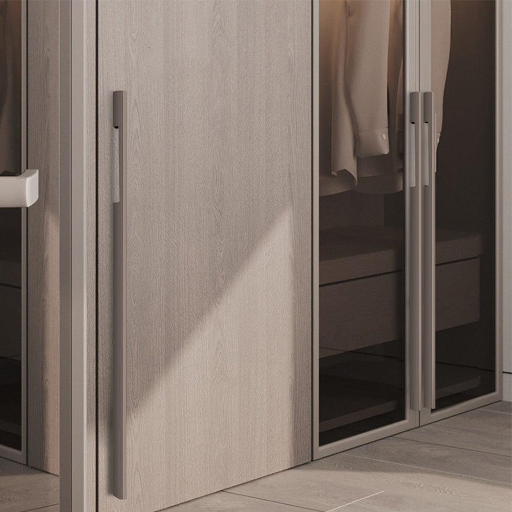 Modern Aluminum Alloy Slimline Gold Cabinet Drawer Handles