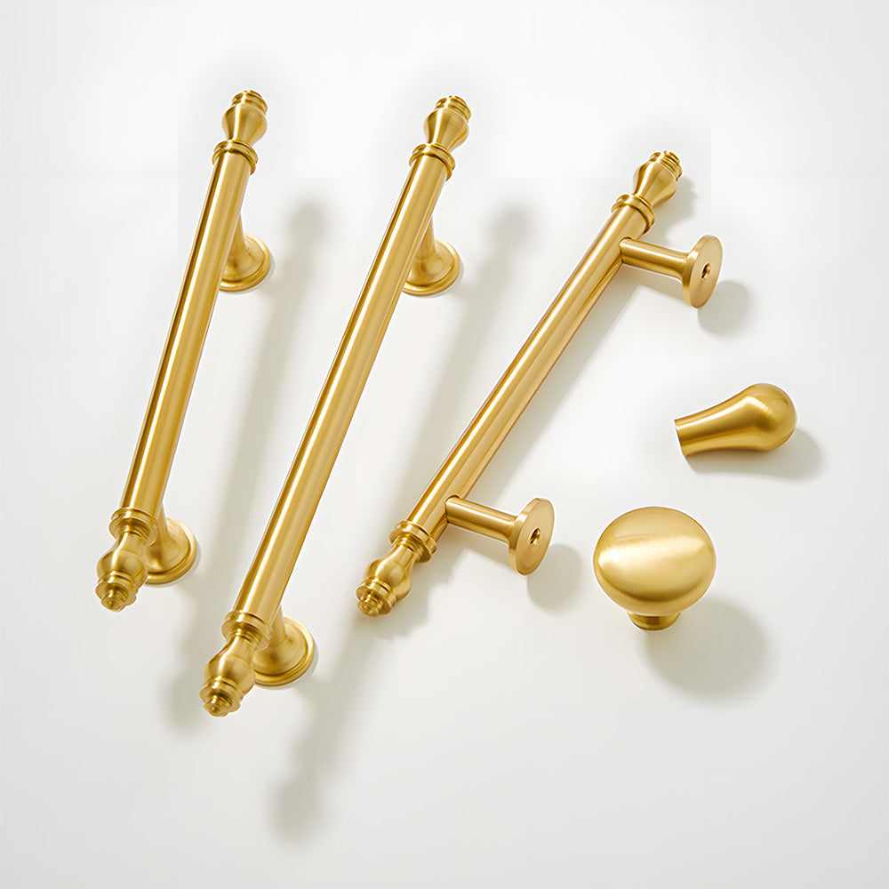 Simple and Luxurious Gold Solid Drawer Handle