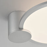 Circular acrylic ceiling-mounted installation
