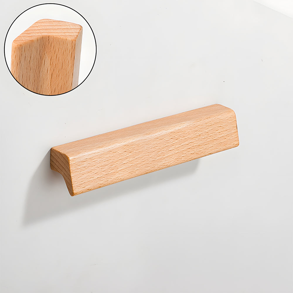 Natural Wood Lucky 7 Cabinet Handles