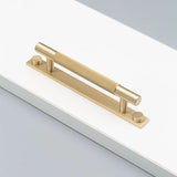 Modern Gold Brass Cabinet BackplateHandles