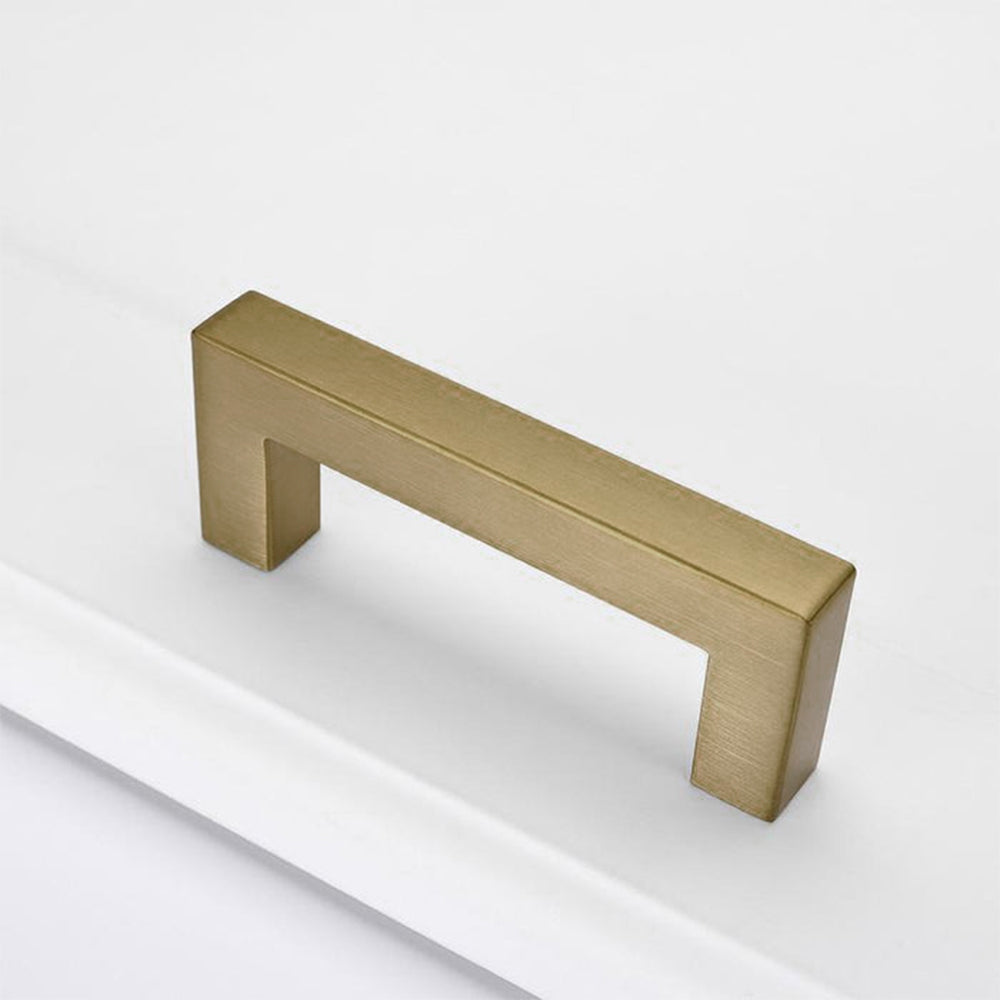 Champagne Bronze Square Cabinet Pulls for Kitchen