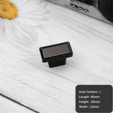 Modern Deco Square Zinc Alloy Kitchen Cabinet Pulls