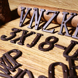 Antique Cast Wrought Iron House Alphabet Letters