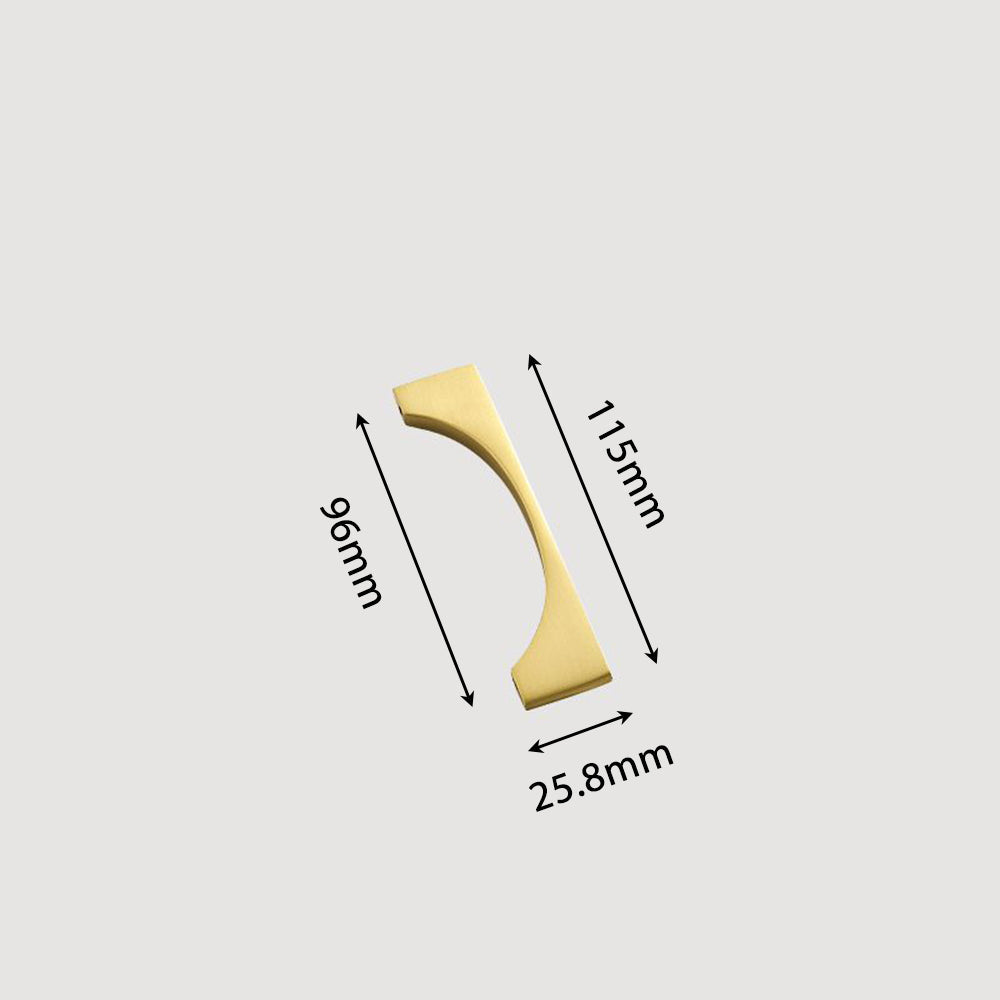 Modern Gold Brass Cabinet and Drawer Handles