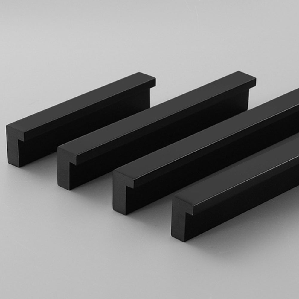 Modern Black Invisible Finger Edge Cabinet Pull