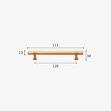 Modern Solid Thickened Zinc Alloy Square Stripe Cabinet and Drawer Handles