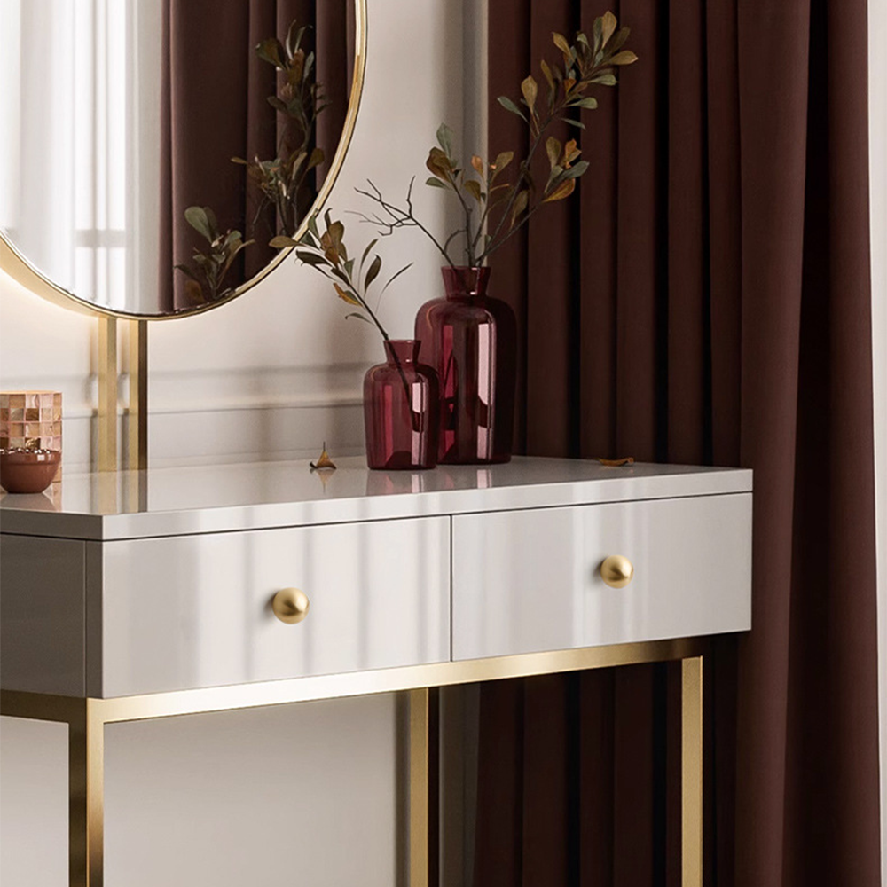 Champagne Gold Round Cabinet Knobs