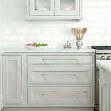 Simple Aluminum Alloy Rounded Arc Cabinet Handle