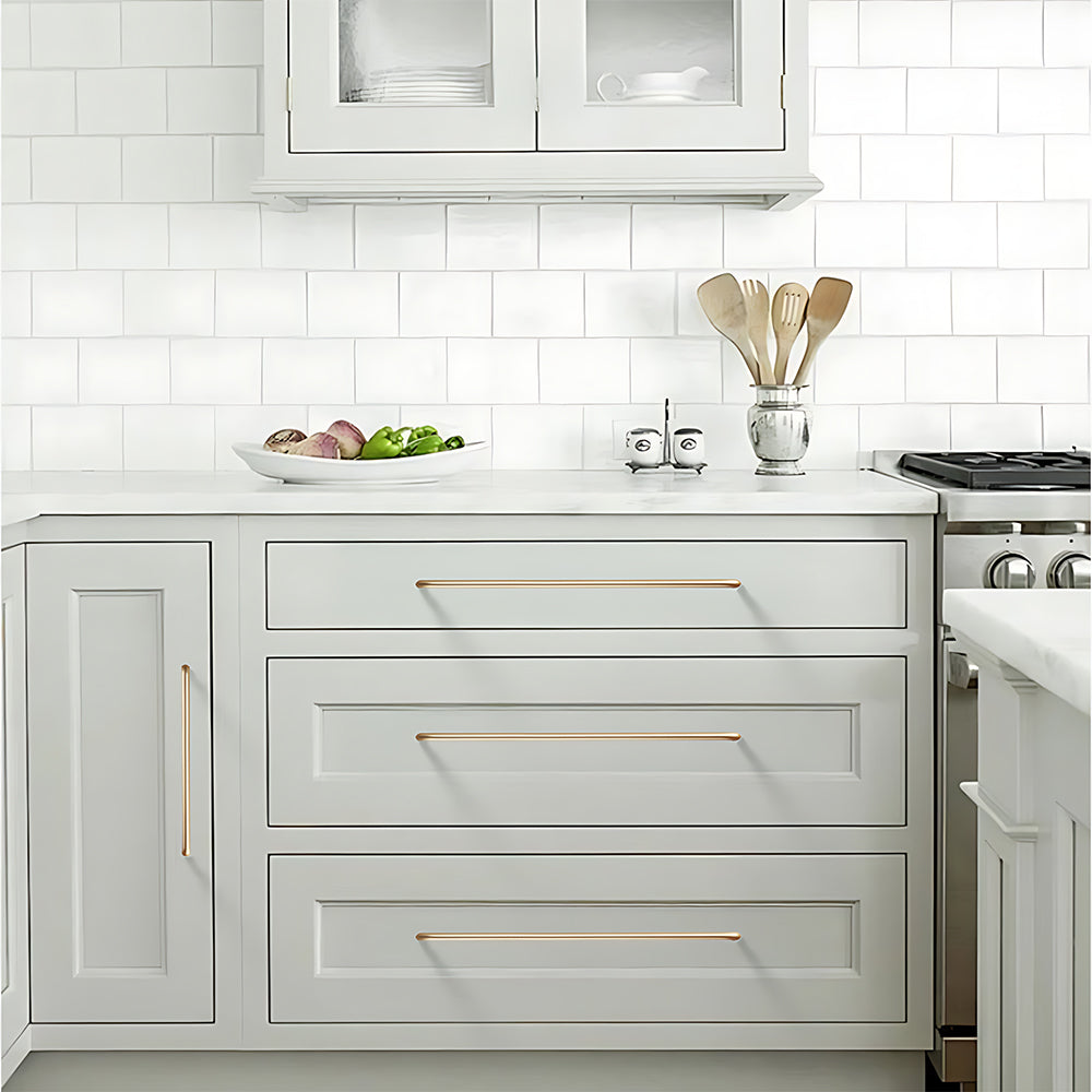 Simple Aluminum Alloy Rounded Arc Cabinet Handle