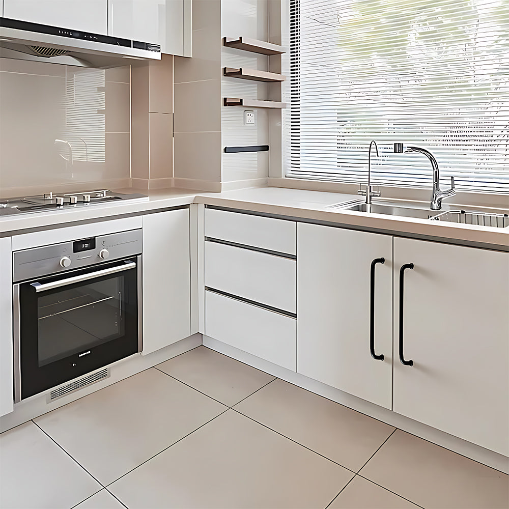 French Minimalist U-shaped Rounded Arc Cabinet Handles