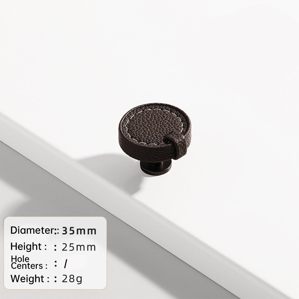 Stylish Leather Kitchen Cabinet Handles