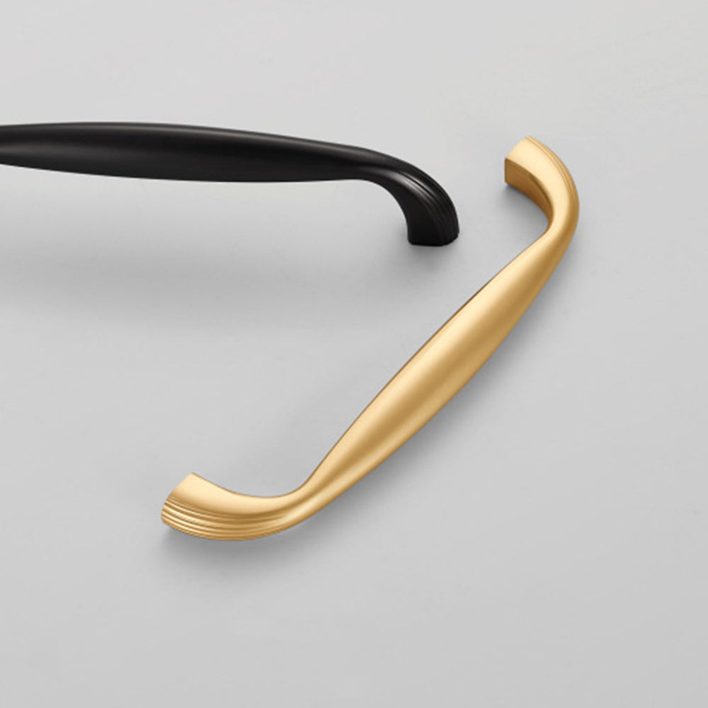 Modern Minimalist Curved Cabinet Knobs And Handles