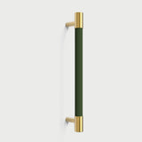 Colorful Brass Leather Cabinet Dresser Drawer Pulls