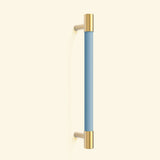 Colorful Brass Leather Cabinet Dresser Drawer Pulls