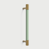 Colorful Brass Leather Cabinet Dresser Drawer Pulls