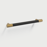 Colorful Brass Leather Cabinet Dresser Drawer Pulls