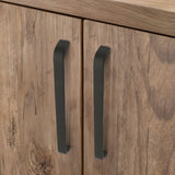Contemporary Black Aluminum Alloy Kitchen Cabinet Handles