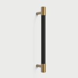 Colorful Brass Leather Cabinet Dresser Drawer Pulls