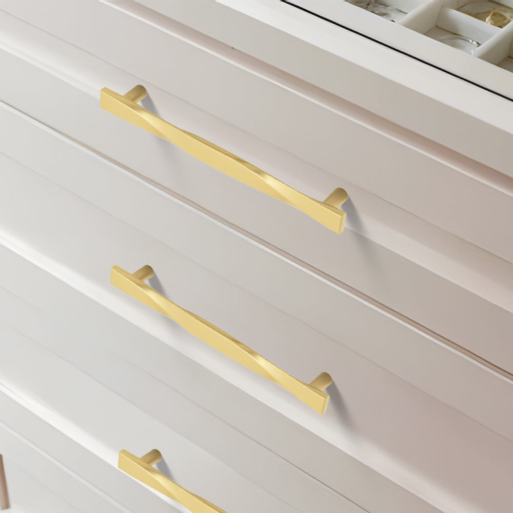 Solid Zinc Alloy Drawer Pulls for Bedroom Cabinet Dresser Doors