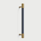 Colorful Brass Leather Cabinet Dresser Drawer Pulls