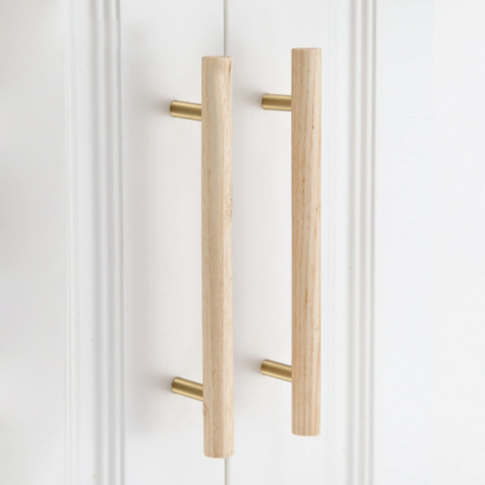 Universal Wooden Door Handles for Drawers Cupboards Kitchen Cabinets