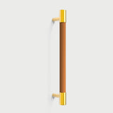 Colorful Brass Leather Cabinet Dresser Drawer Pulls
